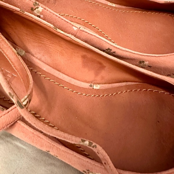 Coach Pink Floral Suede Ankle Strap Pumps, size 10 - Picture 6 of 8